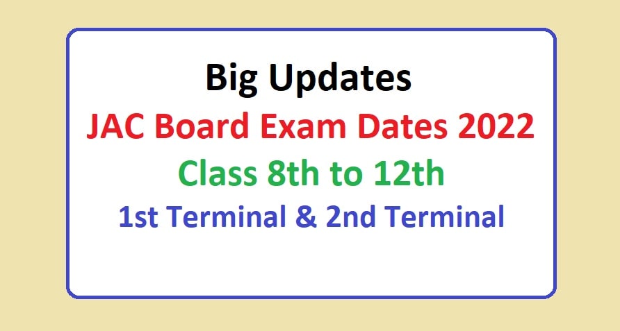 jac board exam date 2022