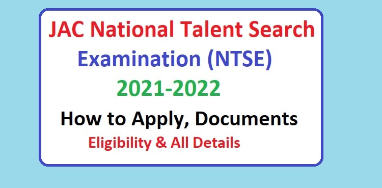 JAC NTSE FORM