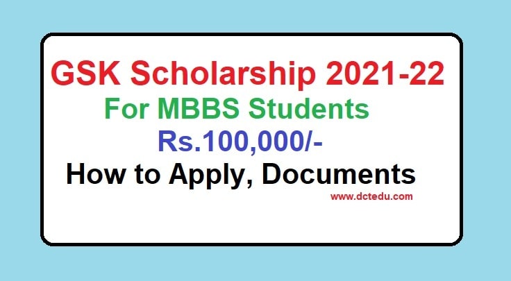 GSK Scholarship 2021-22